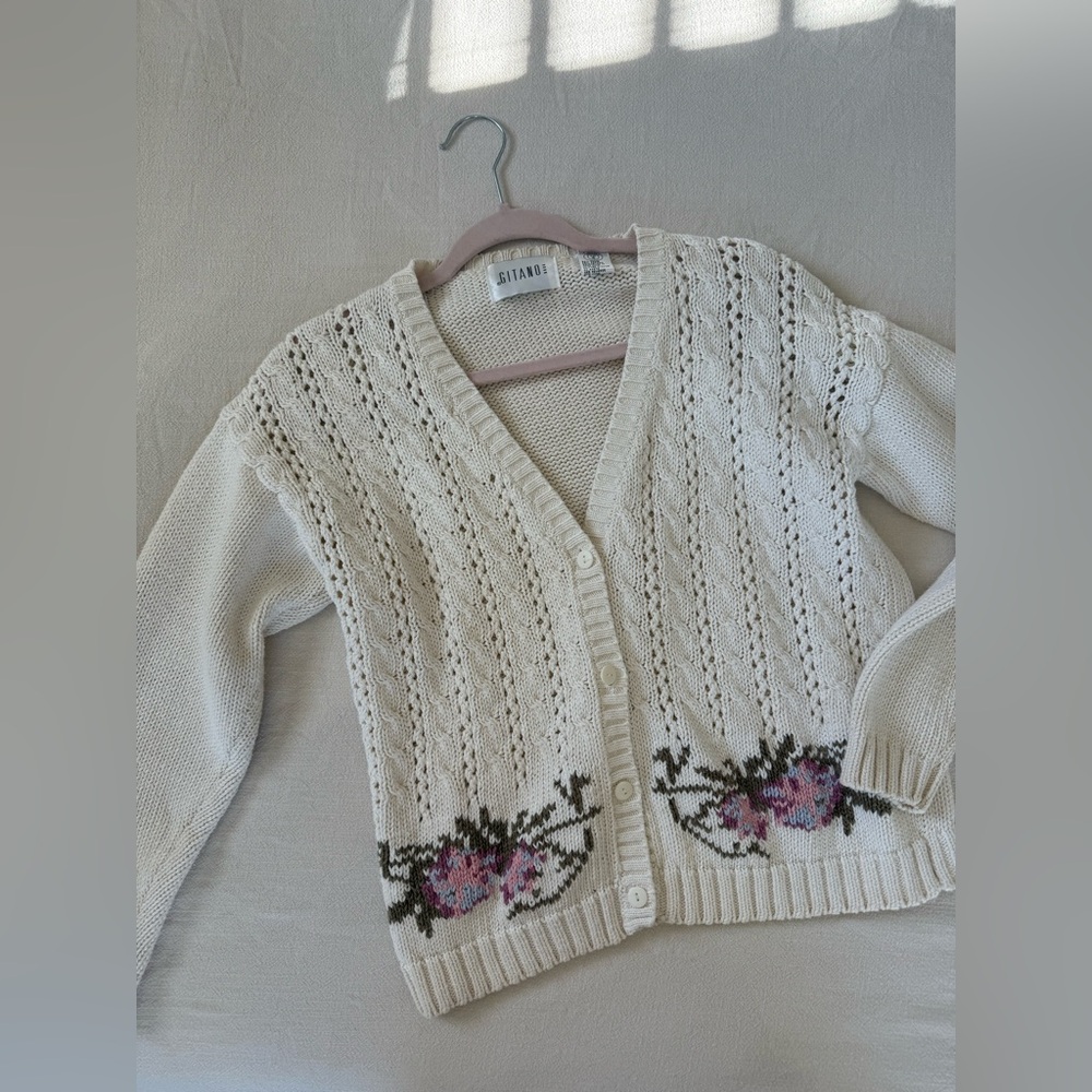 Vintage Cotton Ramie Cardigan